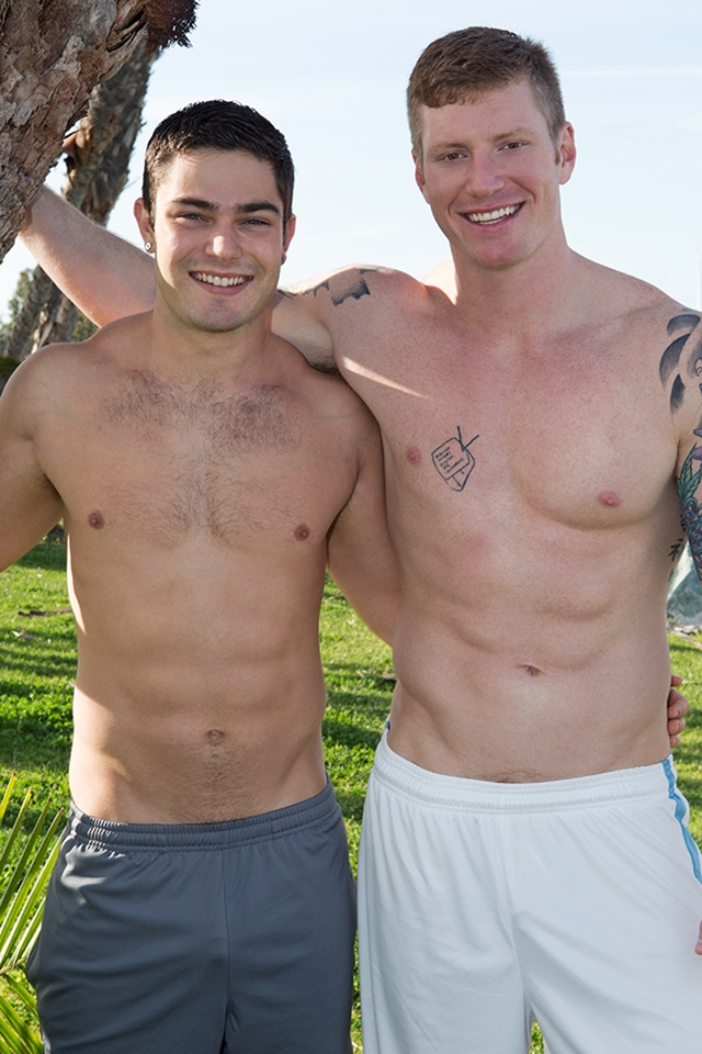 Sean Cody Sexy dark haired Tanner flip flop fuck young tattooed muscle stud David mutual cocksucking 002 male tube red tube gallery photo - David and Tanner