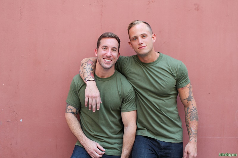 ActiveDuty sexy nude military dudes Brad Powers huge dick erection Zack Matthews asshole bubble butt fucking anal assplay rimming 002 gay porn sex gallery pics video photo - Brad Powers slides his swollen erection into Zack Matthews’ asshole for the first time