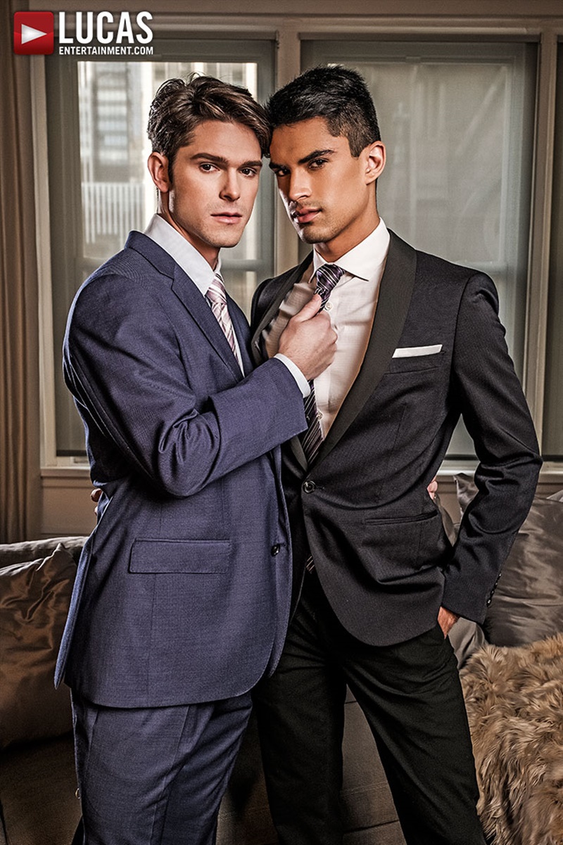 LucasEntertainment GENTLEMEN 19 HARD AT WORK Devin Franco Lee Santino flip fuck office suits sex double ended dildo anal fucking 006 gay porn sex gallery pics video photo - GENTLEMEN 19: HARD AT WORK  Devin Franco and Lee Santino flip-fuck in suits