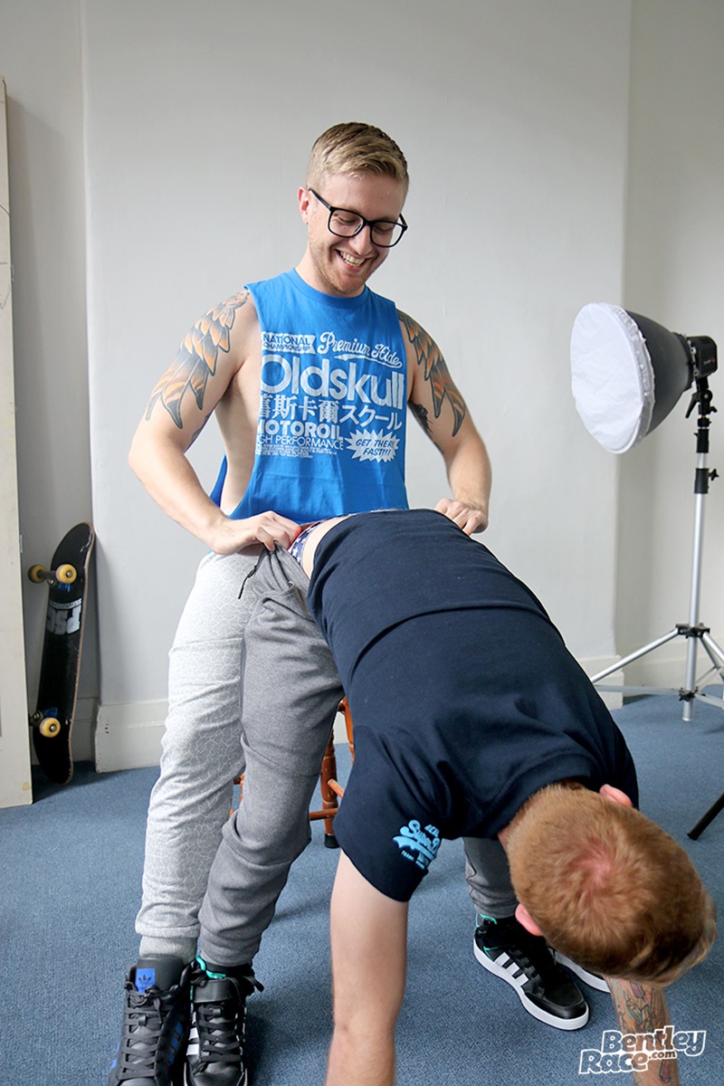 BentleyRace ginger hair sexy young stud Luc Dean huge raw boy cock anal Rory Delroy tight bubble butt asshole big thick dick sucking 016 gay porn sex gallery pics video photo 1 - Luc Dean pushes his huge raw boy cock deep inside Rory Delroy’s tight bubble butt asshole
