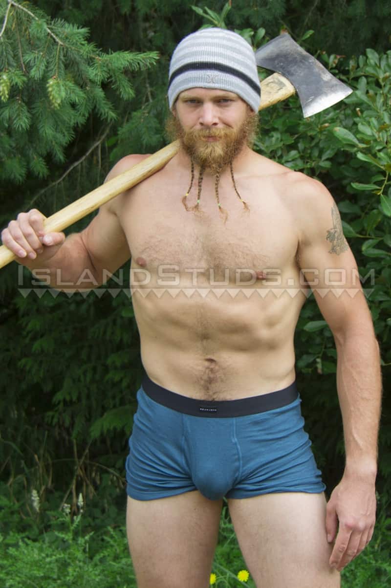 IslandStuds gay porn sexy bearded ripped muscle butt fire fighter sex pics Bain camps nude jerks off huge dick outdoors 001 gallery video photo - Sexy bearded ripped muscle butt fire fighter Bain camps nude and jerks off outdoors in chilly Oregon