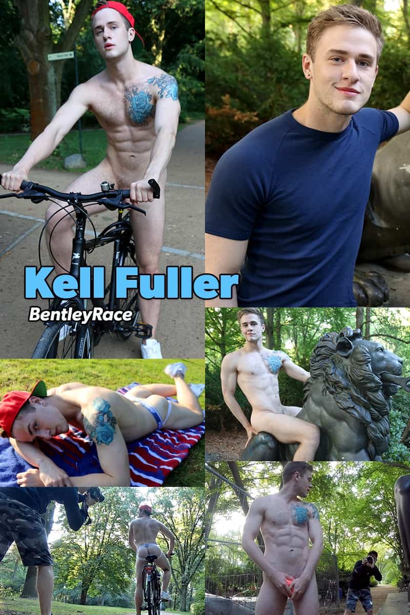 Cute naked Russian boy Kell Fuller big thick uncut cock jerking bubble butt sneakers BentleyRace 029 gay porn pictures gallery - Cute Russian mate Kell Fuller is super fit and loves showing off naked