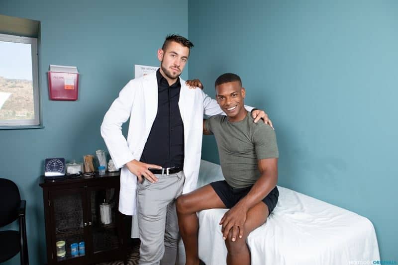 Big dick doctor Dante Colle bare fucks hot black young muscle boy Adrian Hart smooth ebony bubble butt 009 gay porn pics - Big dick doctor Dante Colle bare fucks hot black young muscle boy Adrian Hart’s smooth ebony bubble butt