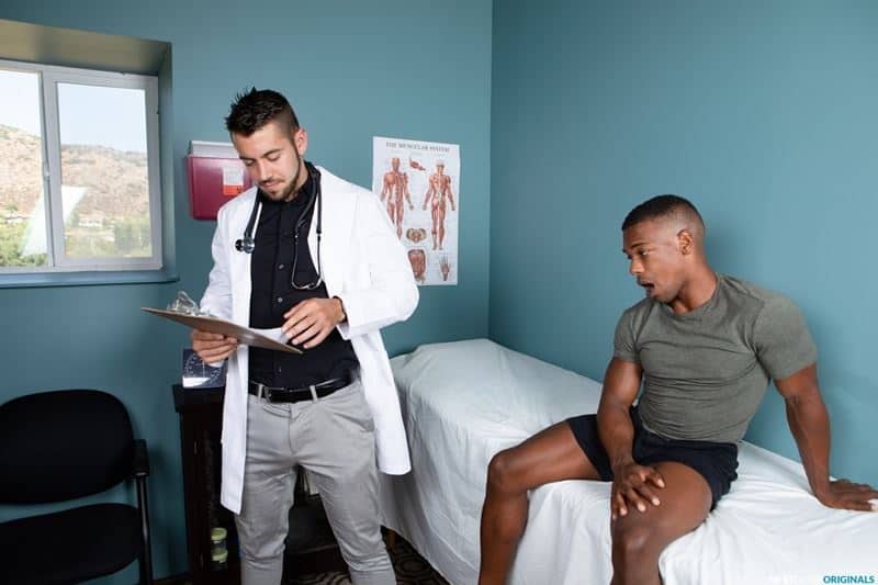 Big dick doctor Dante Colle bare fucks hot black young muscle boy Adrian Hart smooth ebony bubble butt 010 gay porn pics - Big dick doctor Dante Colle bare fucks hot black young muscle boy Adrian Hart’s smooth ebony bubble butt