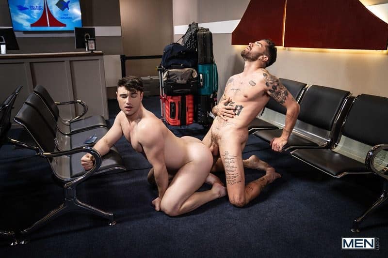 Airport fuckfest young bottom boy Michael Boston bare fucked hot tattooed hunk Chris Damned huge raw dick 020 gay porn pics - Airport fuckfest young bottom boy Michael Boston’s bare fucked by hot tattooed hunk Chris Damned’s huge raw dick