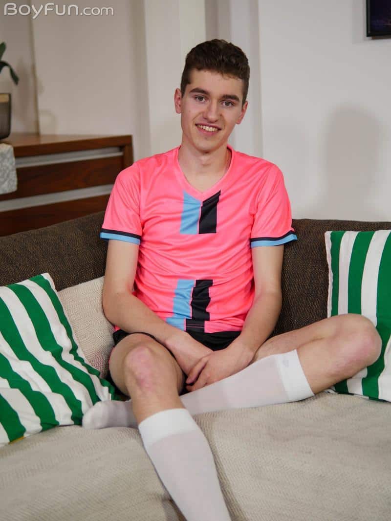 800px x 1066px - Young cute boy Liam Miller in his long white socks and jockstrap strokes  his big dick to an explosive orgasm - Free Naked Gay Men Big Dicks