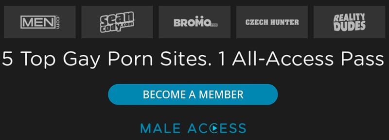 5 hot Gay Porn Sites in 1 all access network membership vert 15 - Sexy young twink Troye Dean and hottie hunk Dante Colle’s huge dicks spit-roast Michael Boston